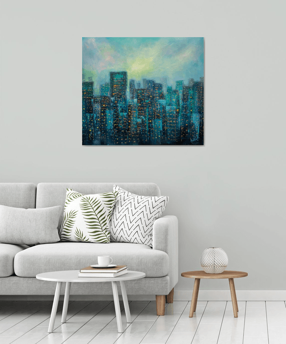 Urban Jungle - II ! Cityscape painting