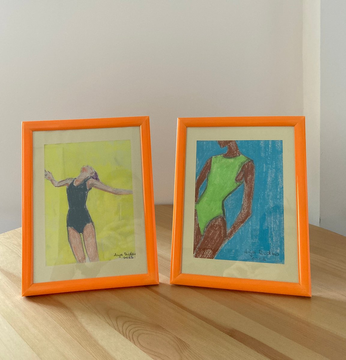 Bathers3 & Bathers6. Set of 2 by Anja Rudko