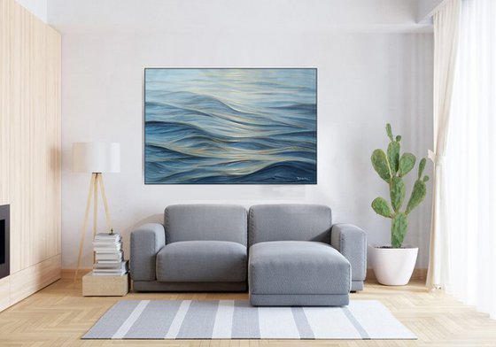 Waves 4, 38x50 in