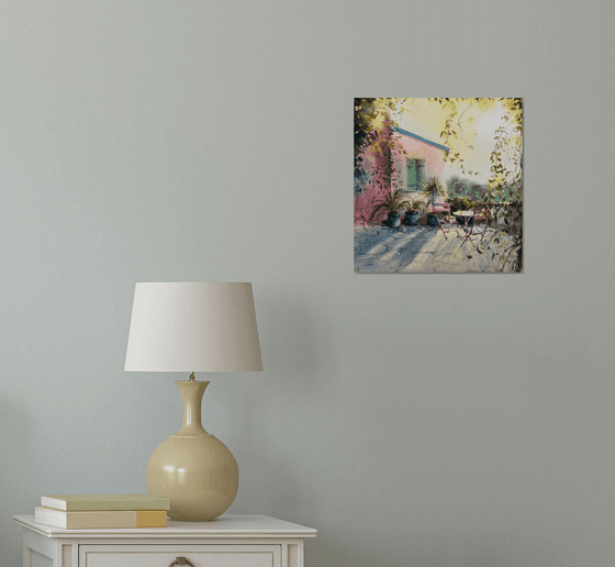 Sunlit Cyprus Corner