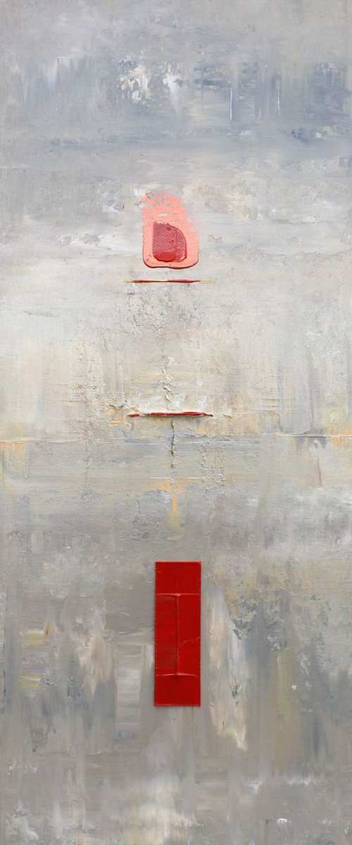 Abstract Red Copper Patterns by Robert Lynn