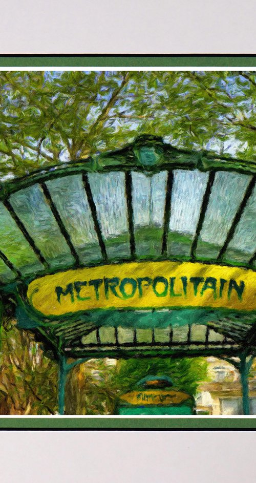 Art Nouveau meets Impressionism Paris Metro one by Robin Clarke