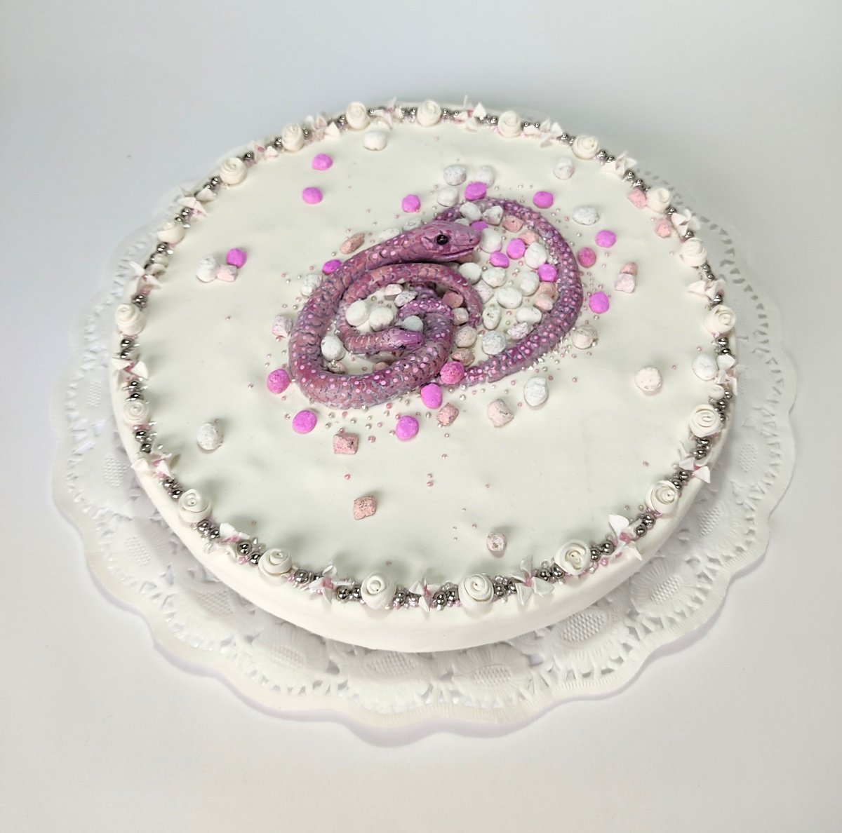 Surrealistic Still Life Sculpture By Andromachi Giannopoulou, 14 X 7, Memorial Cake, Original Artwork