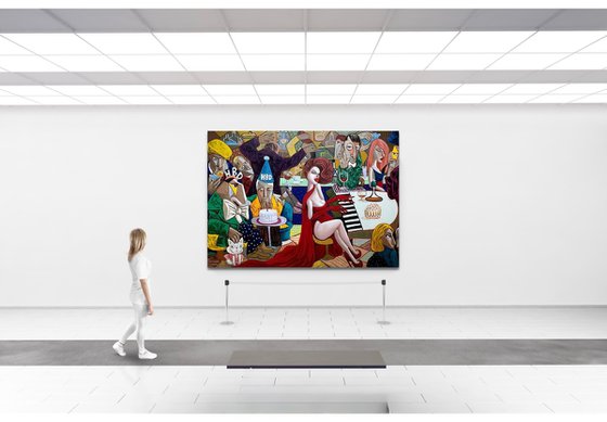 Lady in Red sings Happy Birthday