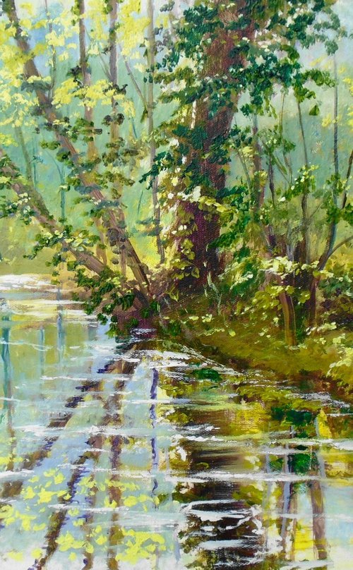 The Old Mill Streams at Oare Kent by Rod Bere