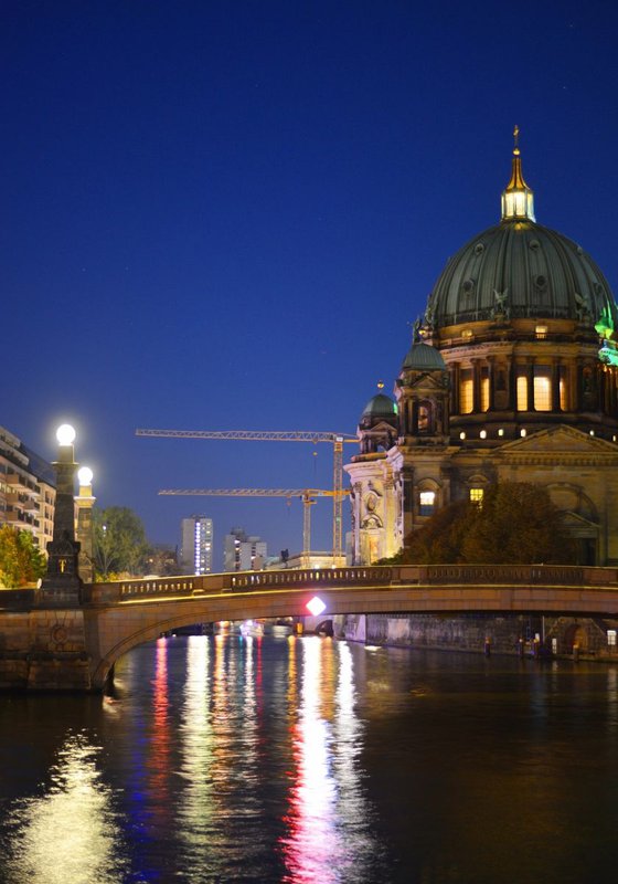 " Night. The Spree River. Berlin "  Limited Edition 1 / 25