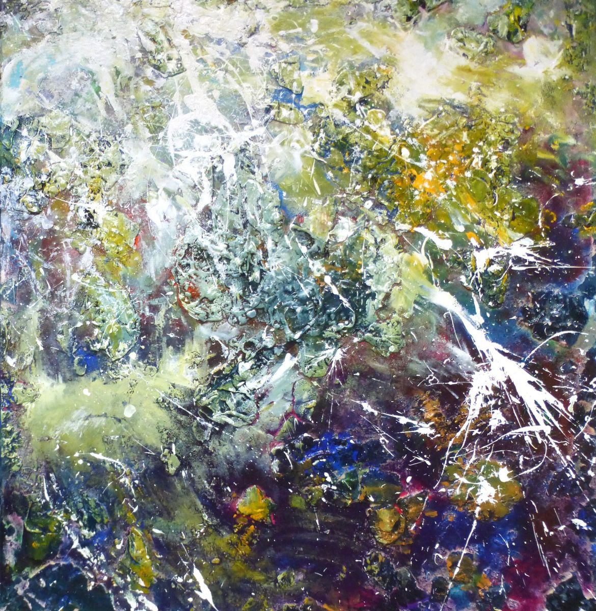 Large abstract painting. 90x95cm by Nikolai Gritsanchuk