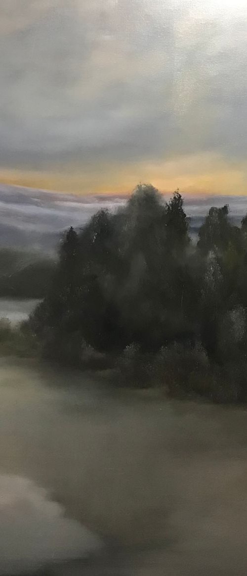 Soria Moria  - oil painting by Heidi Irene Kainulainen