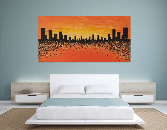 Sunset in New York 2 by M.Y.