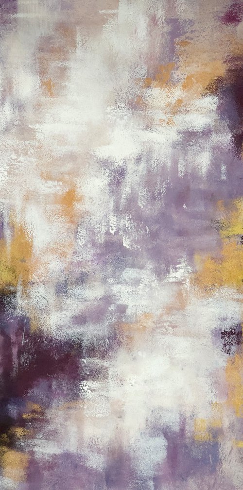 Fading into Light - Deep purple abstract by Ellis Hollering