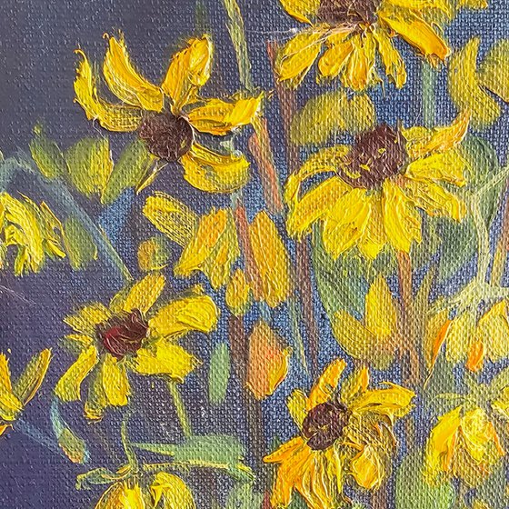 Yellow on Blue
