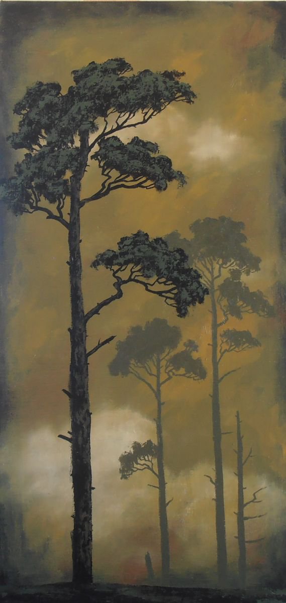 Sepia Pines by Anthony Al Gulaidi