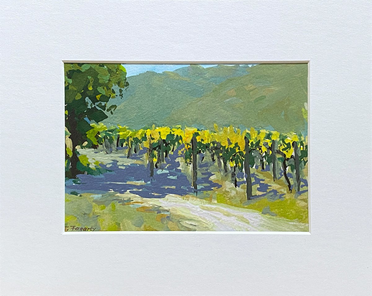 Carmel Valley Vines Landscape by Tatyana Fogarty