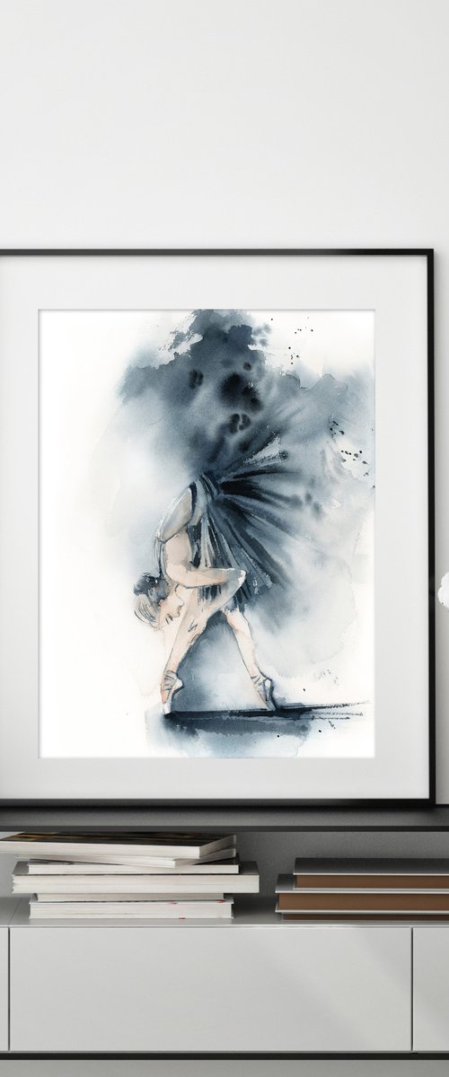 Ballerina in Blue n.3 by Sophie Rodionov