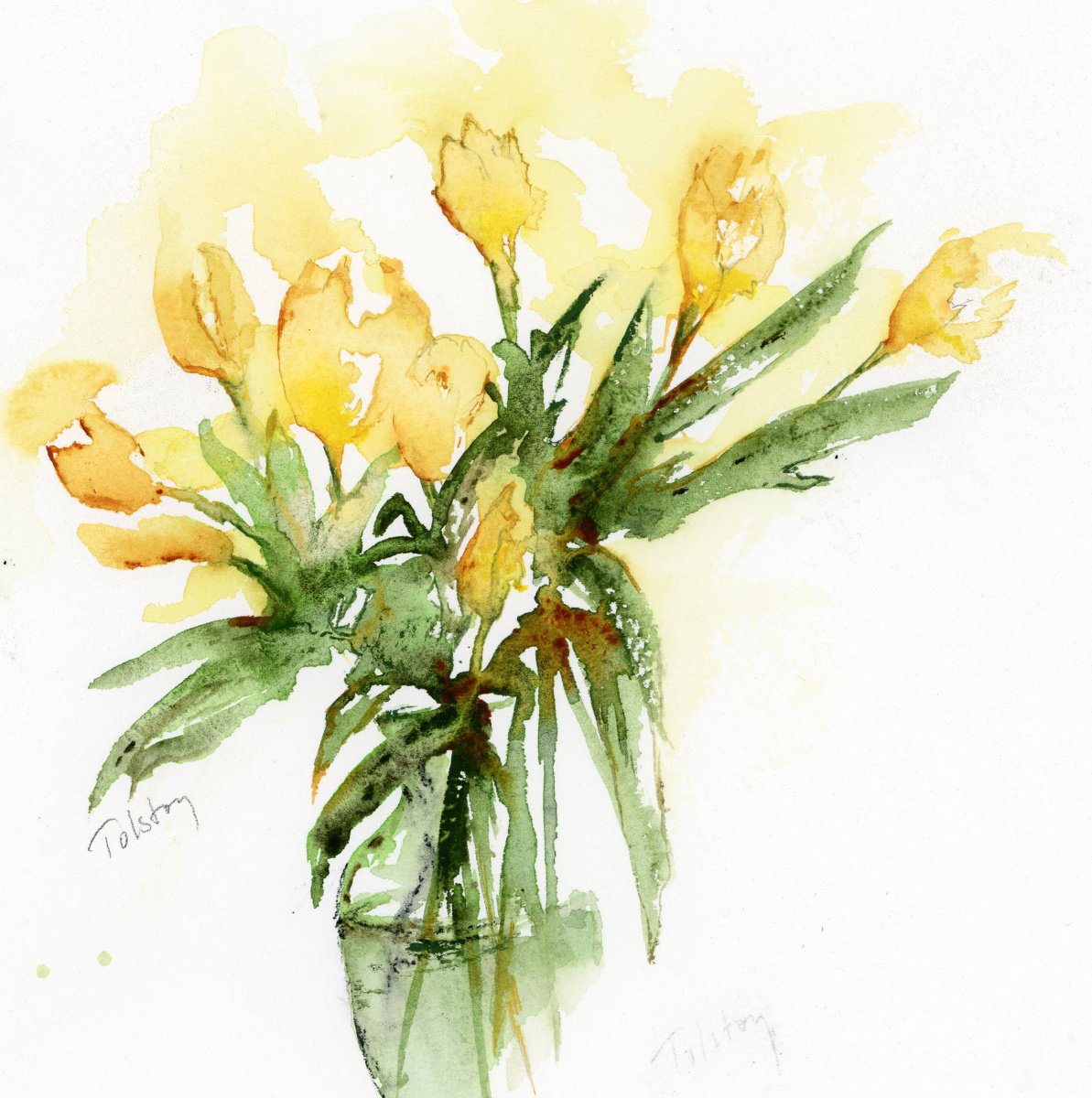 Yellow Tulips by Alex Tolstoy