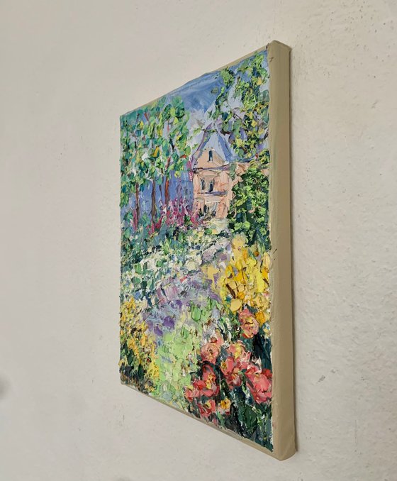 Summer garden in bloom