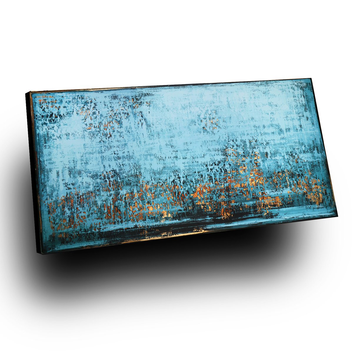 Organic Abstract Acrylic Painting By Inez Froehlich, 63 X 31, Milano Marittima, Original Artwork