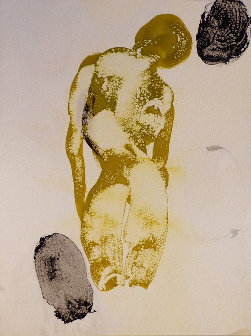 PROLEGOMENA SERIES E5, ink drawing 29x41 by Frederic Belaubre