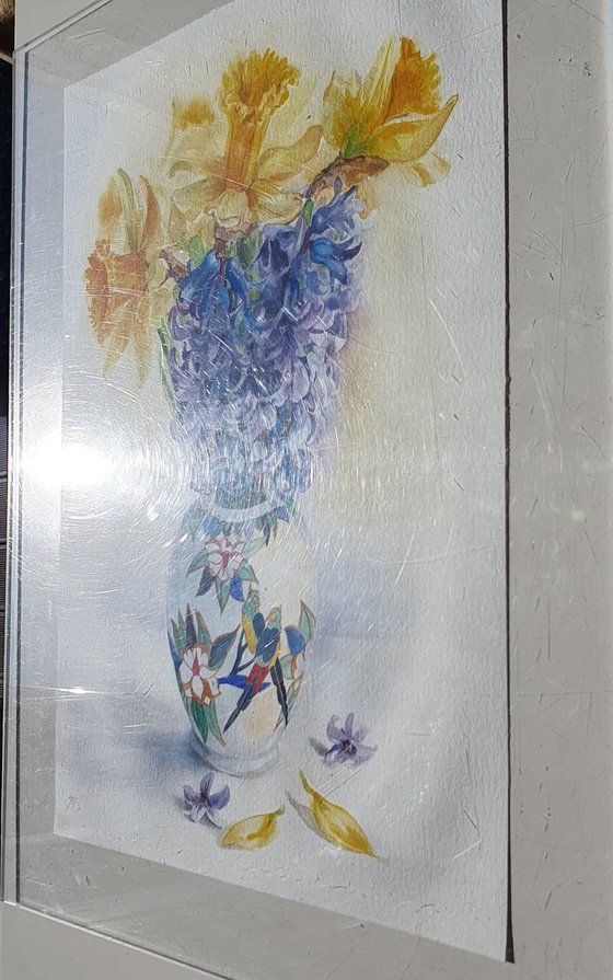 Spring Harmony Daffodils and Hyacinths