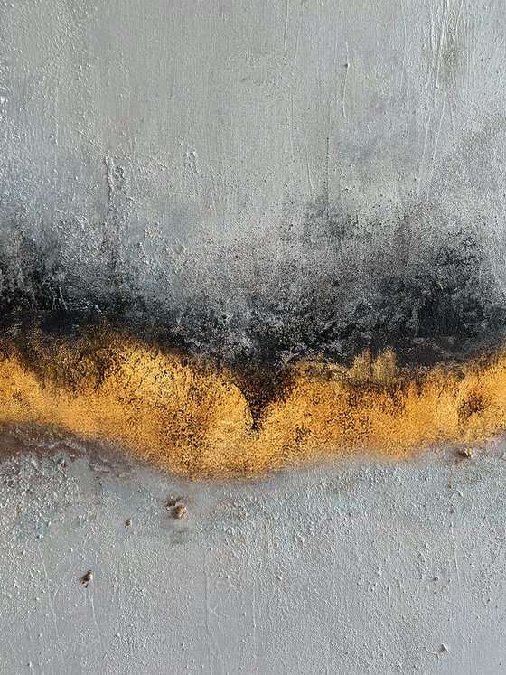 Gold Gray Abstract