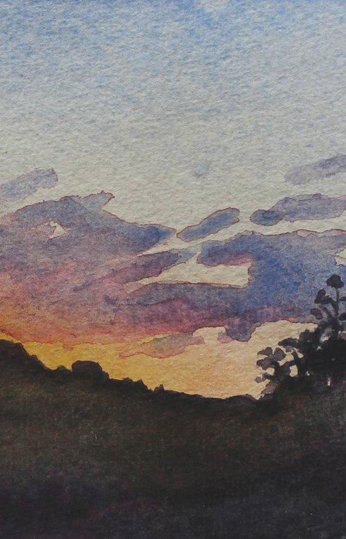 Wisconsin Hills Sunset by John Fleck