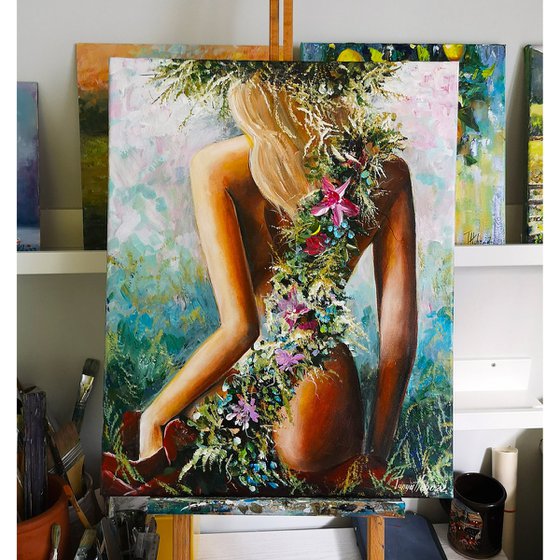 Girl in flowers