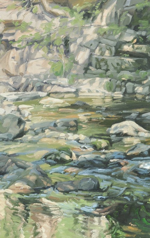 Rocks in the river by ANNE BAUDEQUIN