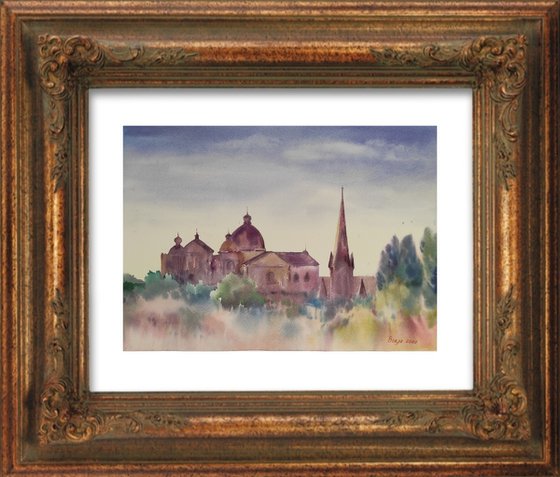 The Old town Lutsk - original artwork