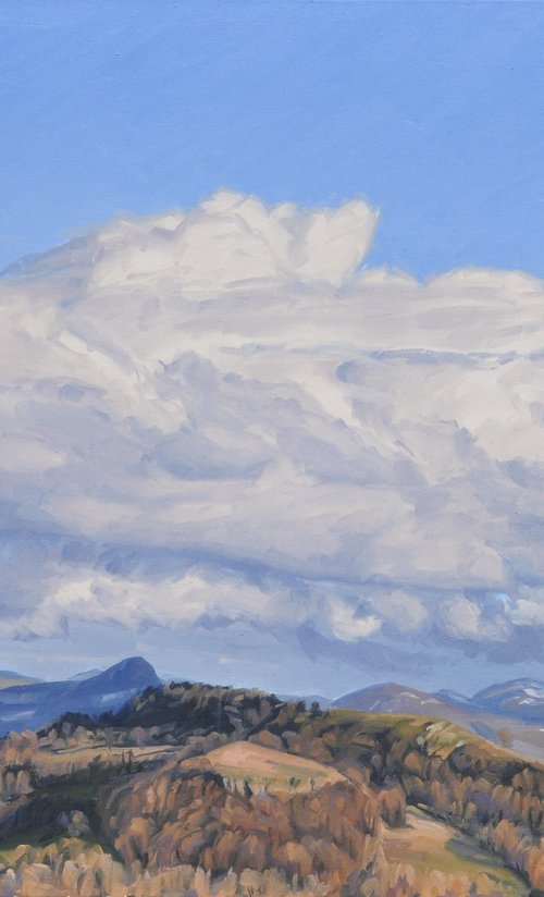 Evening Clouds over the Roches de Mariol by ANNE BAUDEQUIN