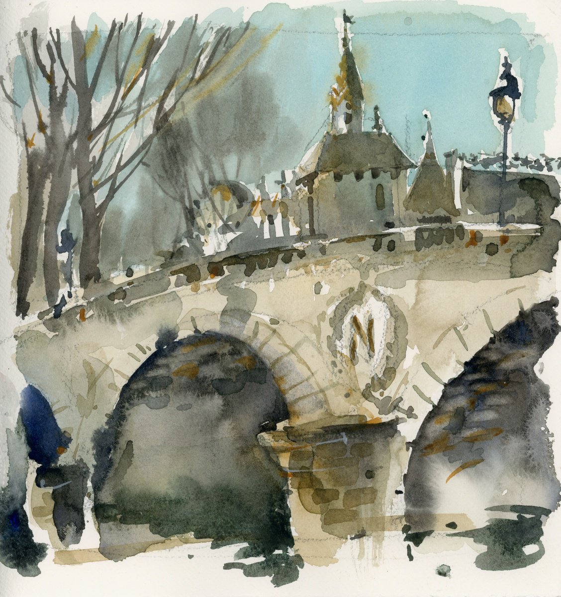 Paris in February. #6. Pont au Change. by Tatyana Tokareva
