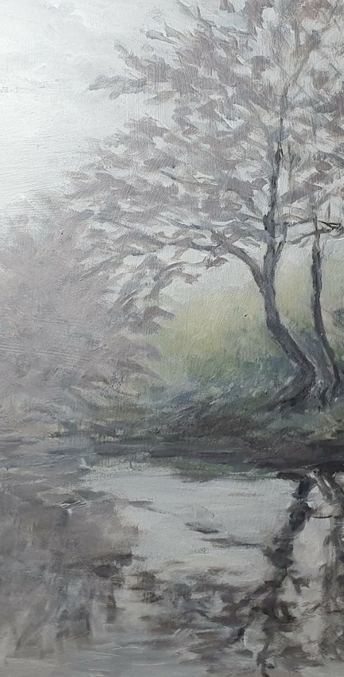 mist on the river I by Colin Ross Jack