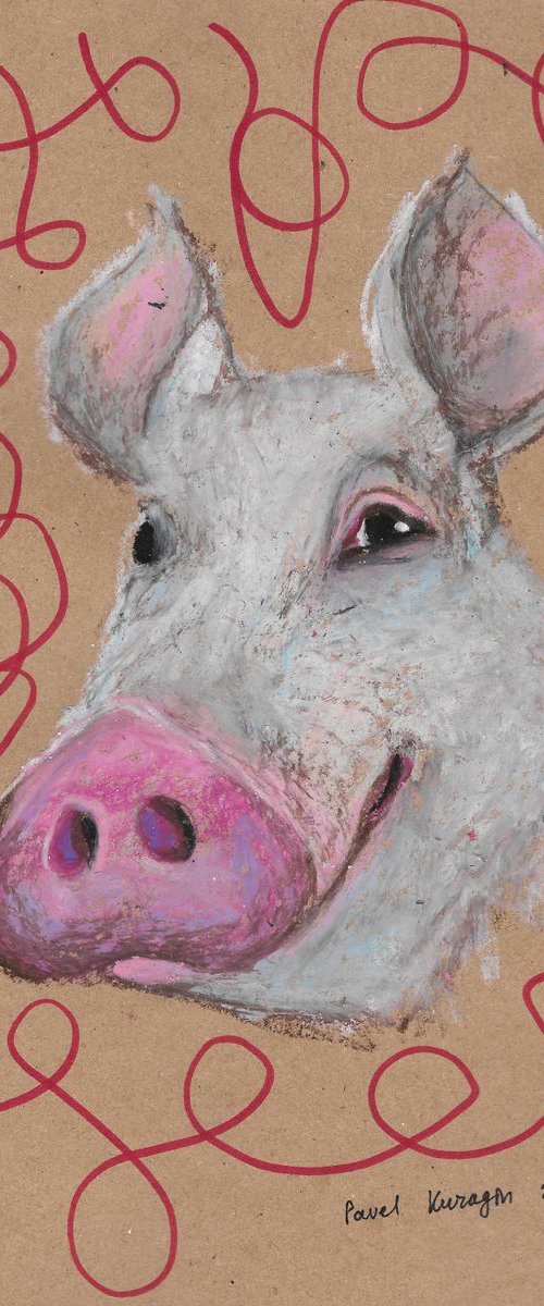 Head of pig by Pavel Kuragin