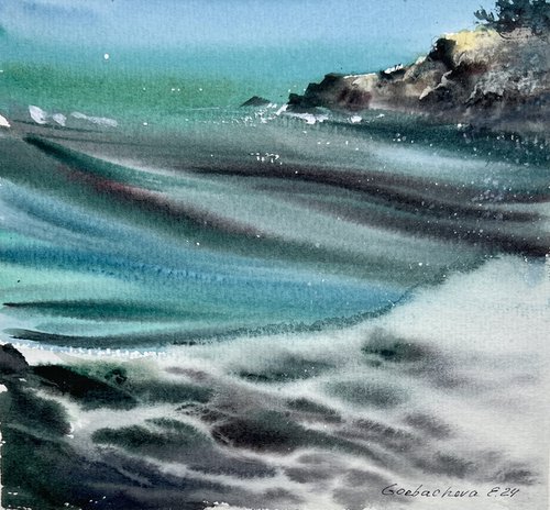Waves and rocks #18 by Eugenia Gorbacheva