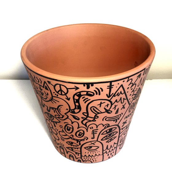 Terracotta Plant Pot Doodle