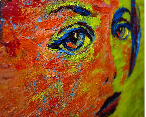 Original Oil Painting Woman