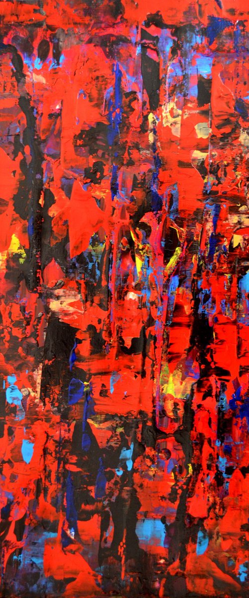 Red abstract by Isabelle Vobmann