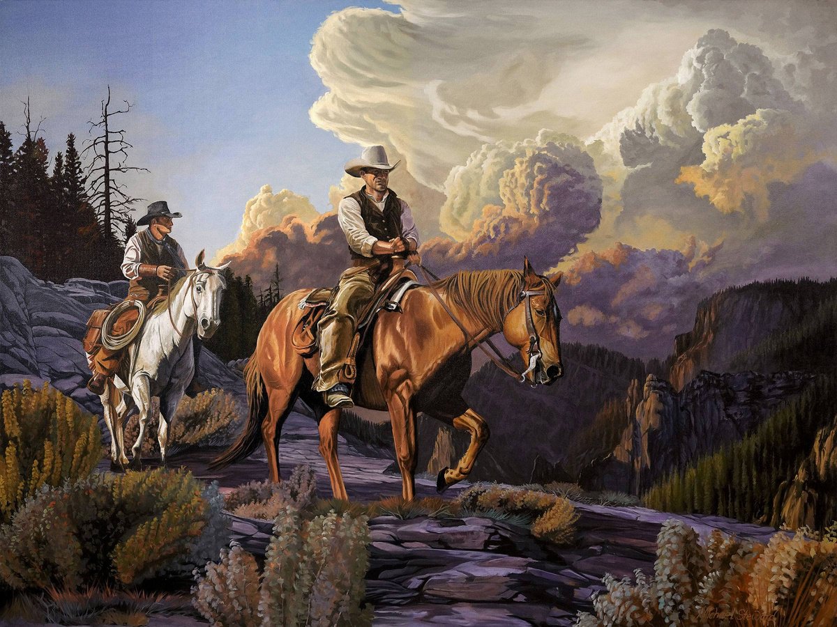 The Wanderers Painting by MICHAEL STEWARD