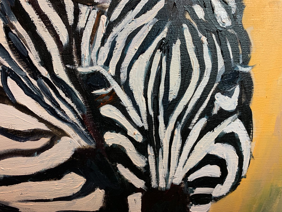 絵画【LOVE ZEBRA】 ZebrawithHeartBalloon_whitebac