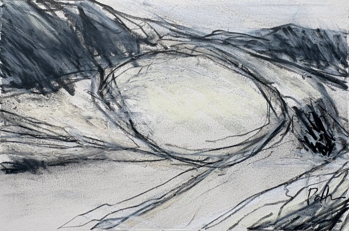 Expressive Drawing , Parliament Hill 4 By Steve Potts, 7 X 5, Artwork For Sale On Artfinder