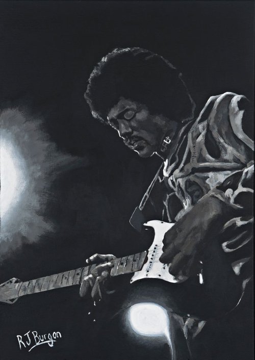 Jimi Hendrix by R J Burgon