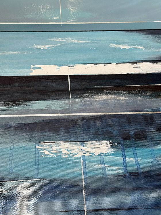 Beyond the Blue Divide diptych