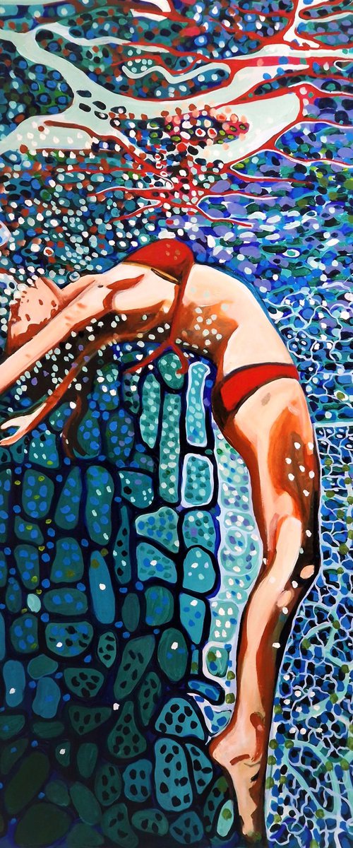 Underwater No1 / 101 x 72 cm by Alexandra Djokic