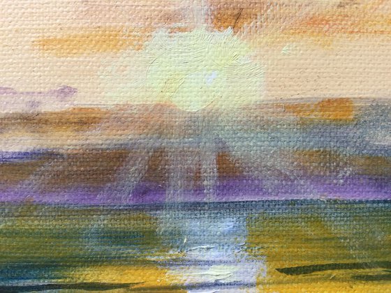Golden sea (Linen canvas)