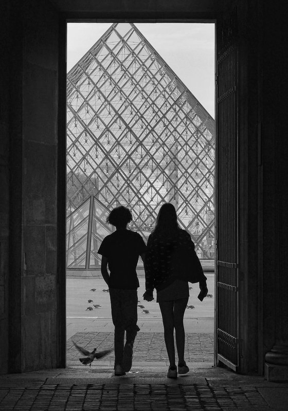 " Louvre. Romantic Paris  " Limited Edition 1 / 15