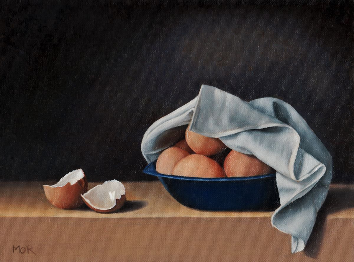 Bowl with Eggs by Dietrich Moravec