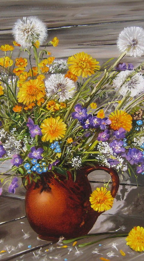 Wildflowers Still Life by Natalia Shaykina