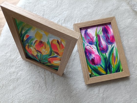 Diptych "Spring memories"