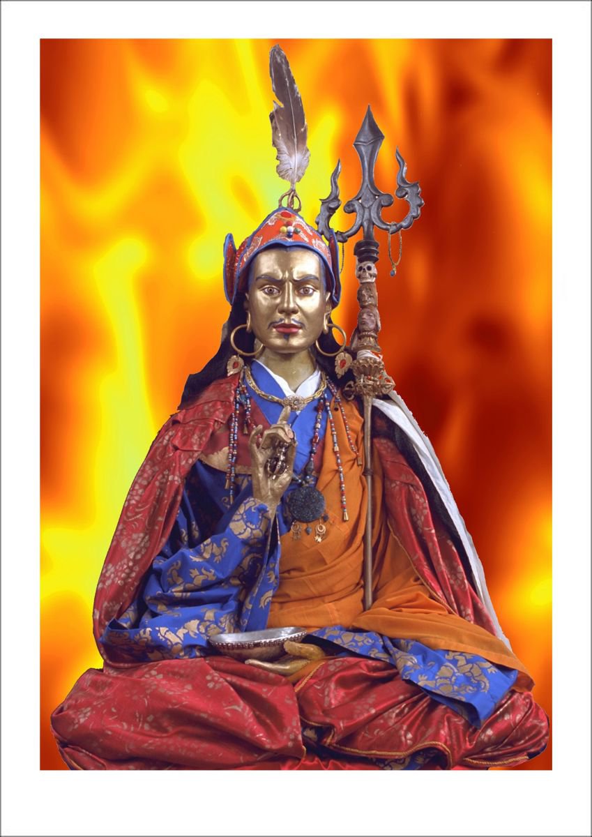 Padmasambhava/Guru Rimpoche - in the Flames! The bringer of Buddhism to Tibet - by Tony Bowall FRPS