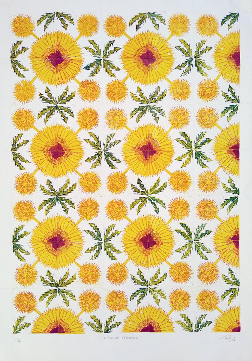 Sunflowers and Dandelions (Artist Proof) by Adam Grose MA RWAAN