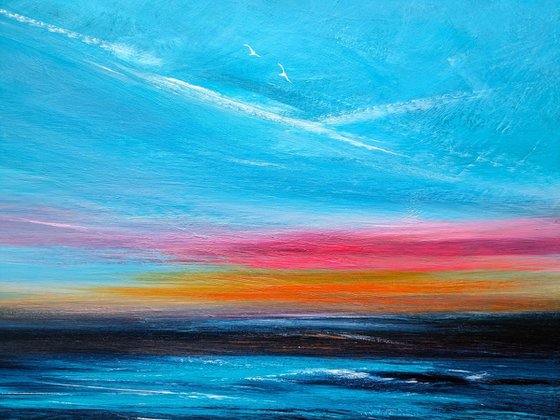 Morning Embers, seascape